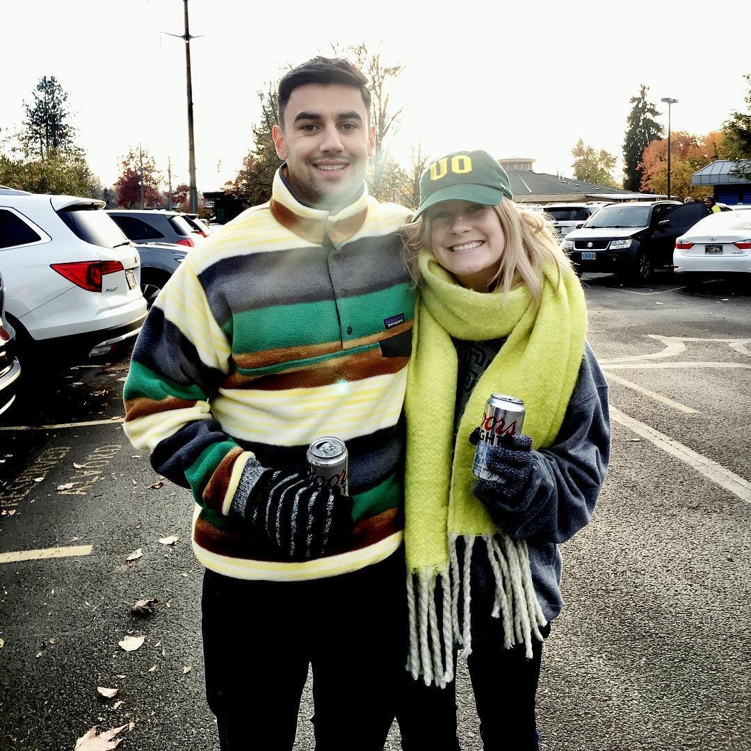Shaheen took us to Oregon- of course we had to tailgate!