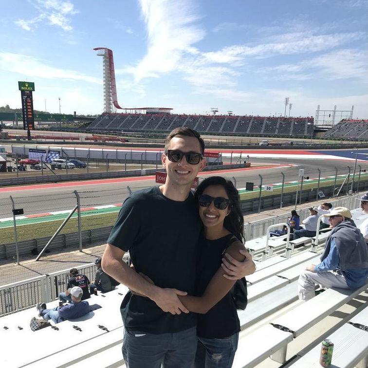 the F1 race in Austin! Where we first said I love you :)