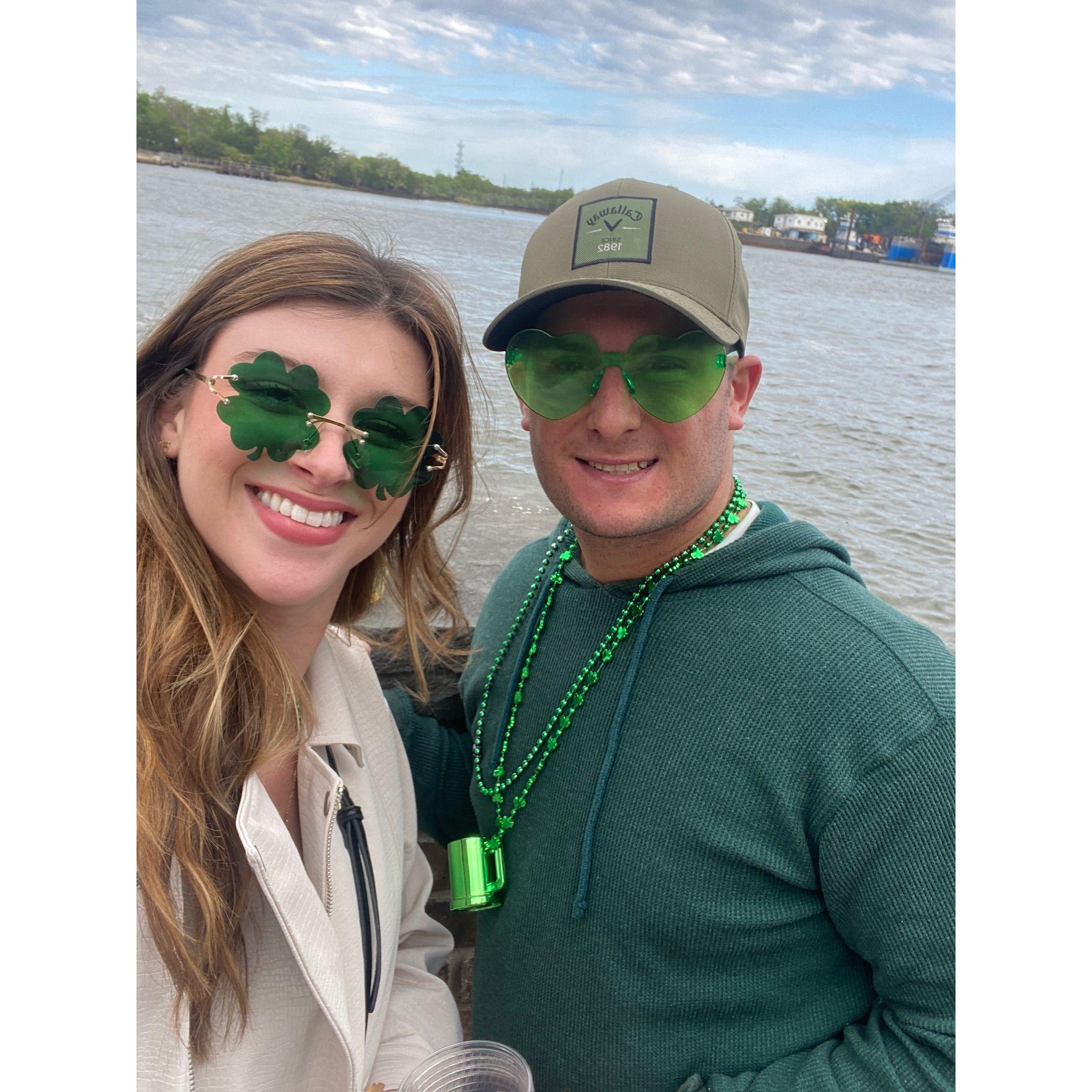 3.18.23 - Jake's first St. Patrick's Day in Savannah!