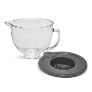 5 Quart Tilt-Head Glass Bowl with Measurement Markings & Lid | KitchenAid US