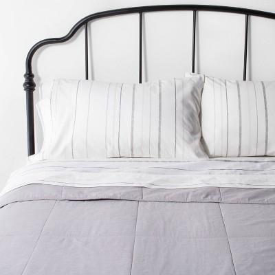 Full/Queen Solid Quilt Jet Gray - Hearth & Hand™ with Magnolia