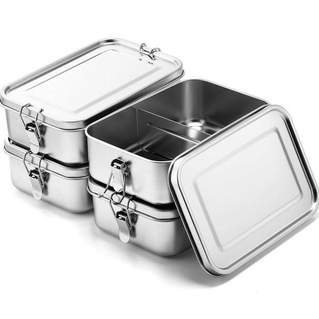 4 Stainless Steel Food Containers