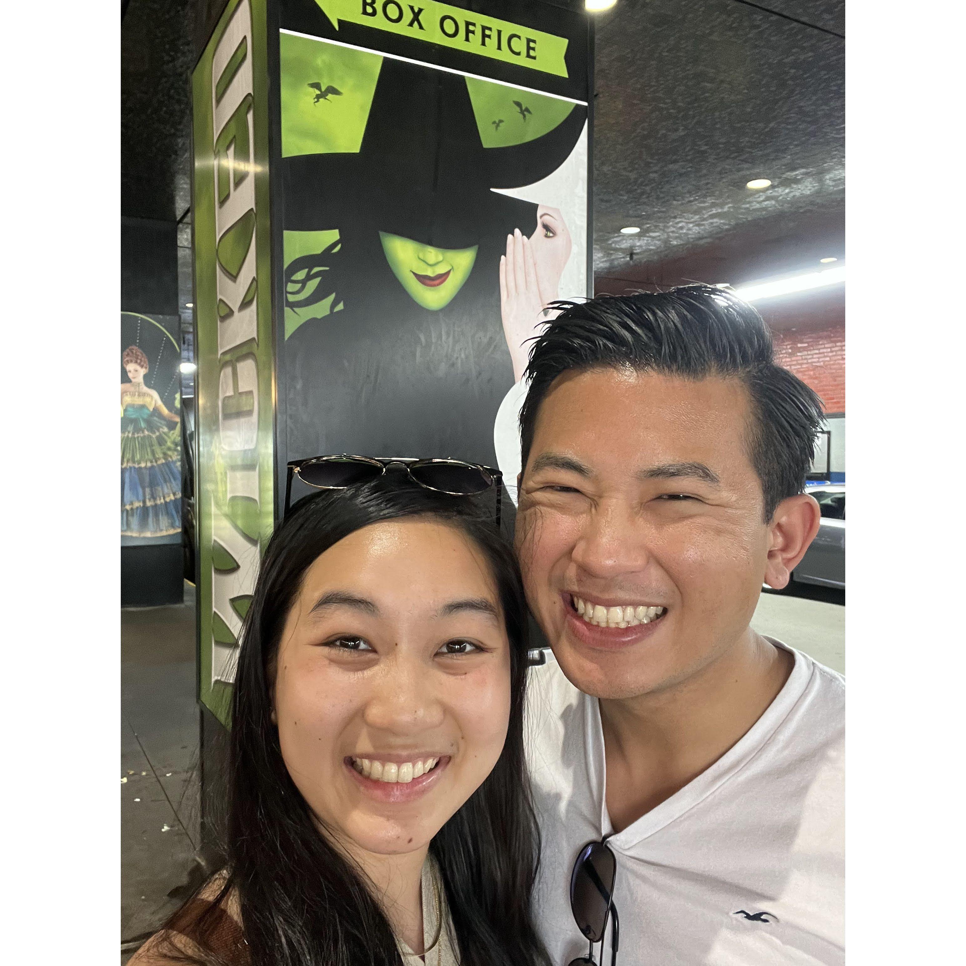 Martin's first Wicked musical experience!