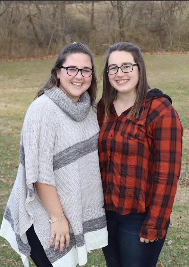 Caitlyn (bridesmaid) and Kayla