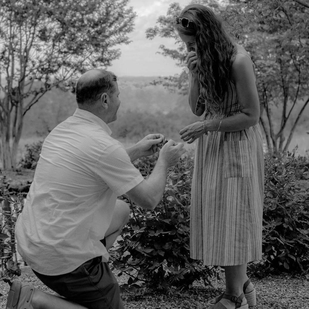 The proposal at Raffaldini Vineyards in North Carolina!