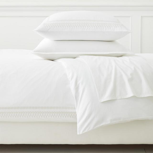 Laurel Duvet Cover- Full/Queen, Sand