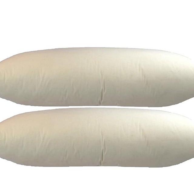 MoonRest Organic Cotton Bed Pillow for Sleeping, Filled with 100% Synthetic Down Alternative l Cotton Filling - 2 Pack Standard Size - 20” X 26”