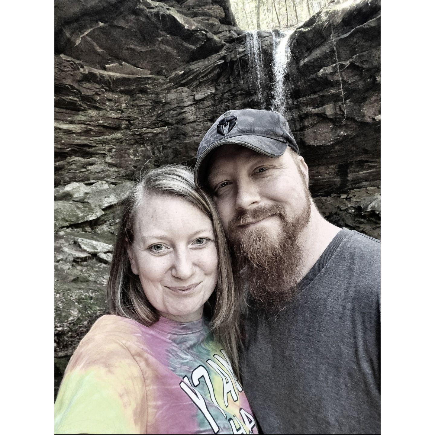 Their first hiking trip together