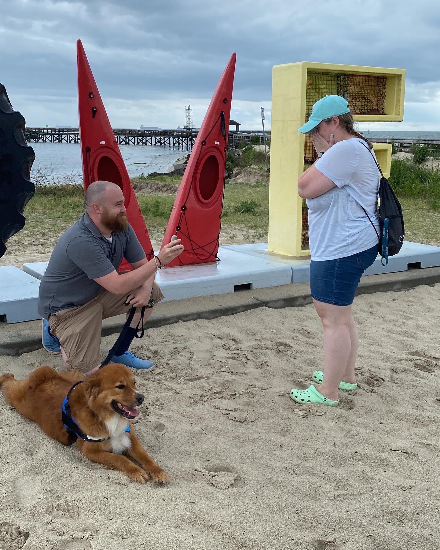 Where she said yes!
Cape Charles, VA
- June 2022