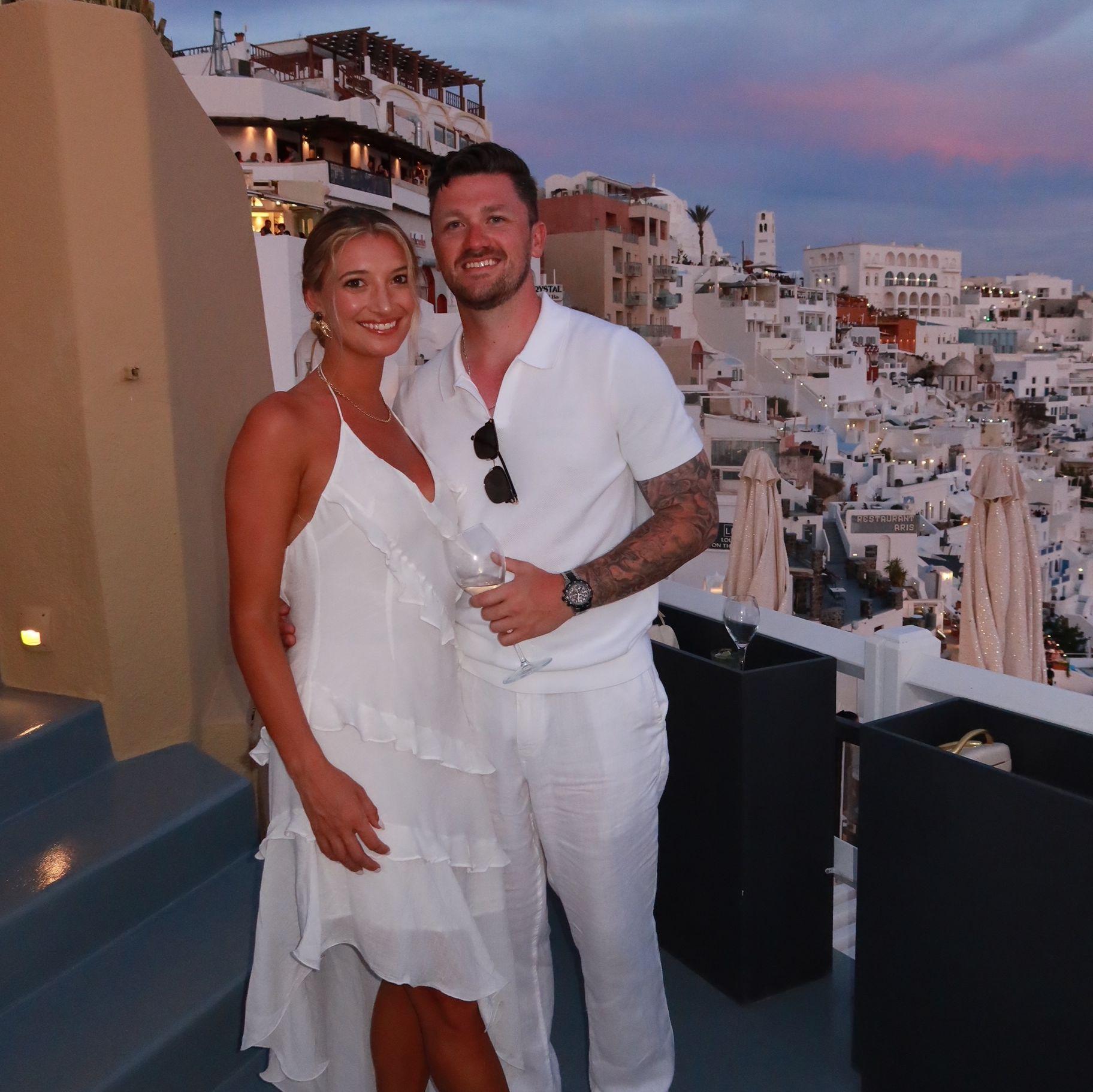 Santorini celebrating our besties Emily & Andreas!