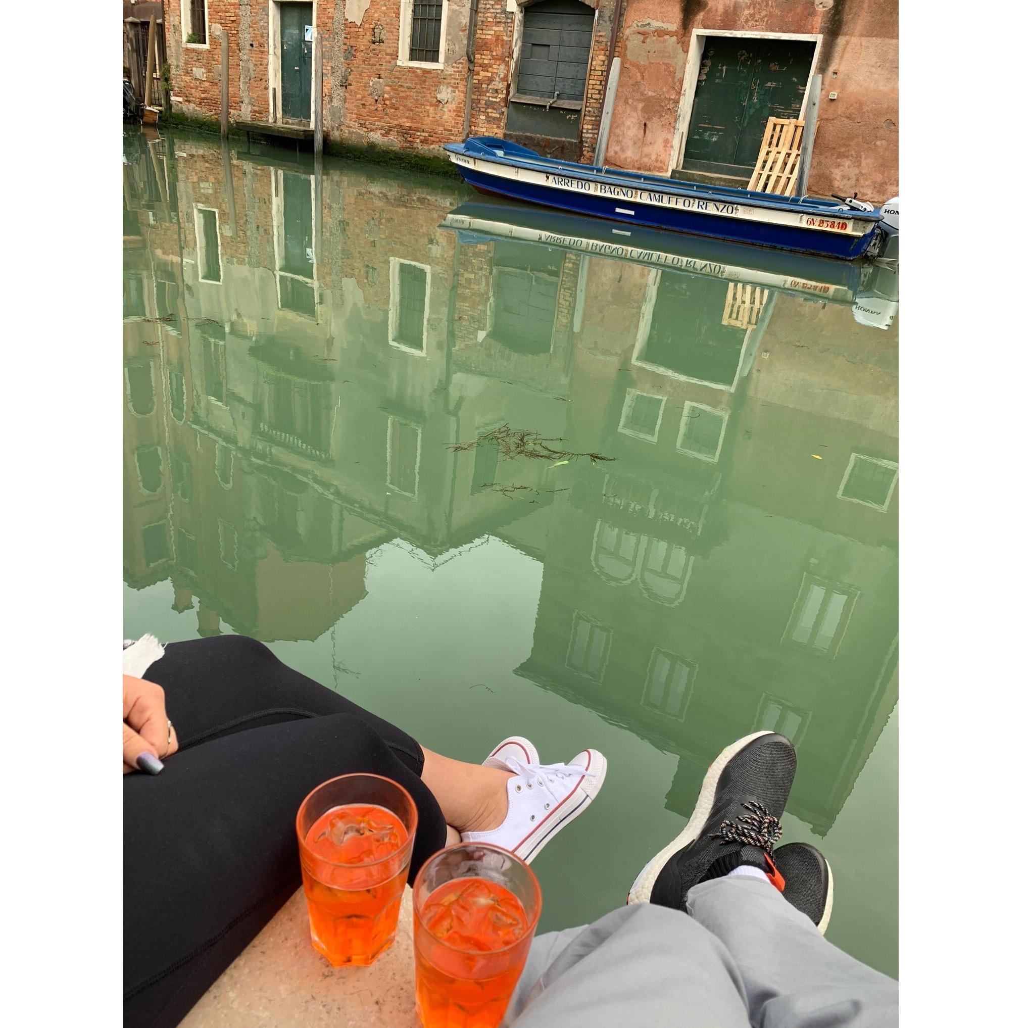 Cheers to Aperol Spritz' in Venice!