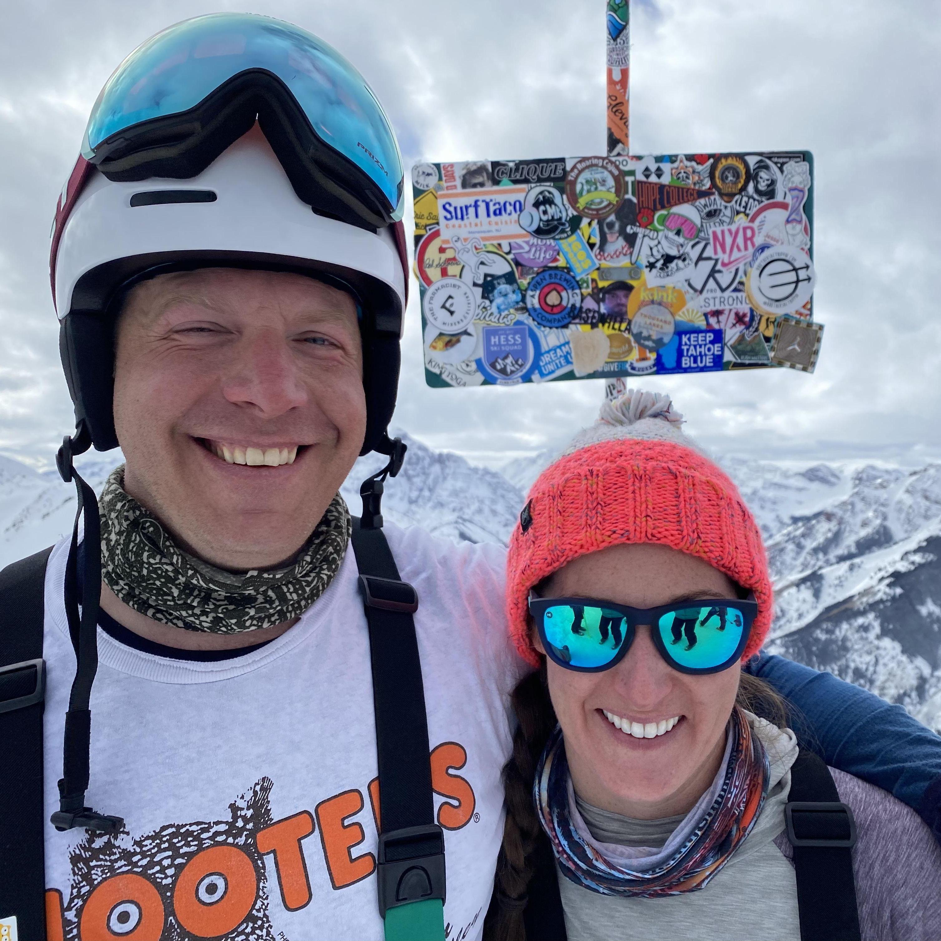 Our first trip to Aspen together and we hiked Highlands Bowl on New Years