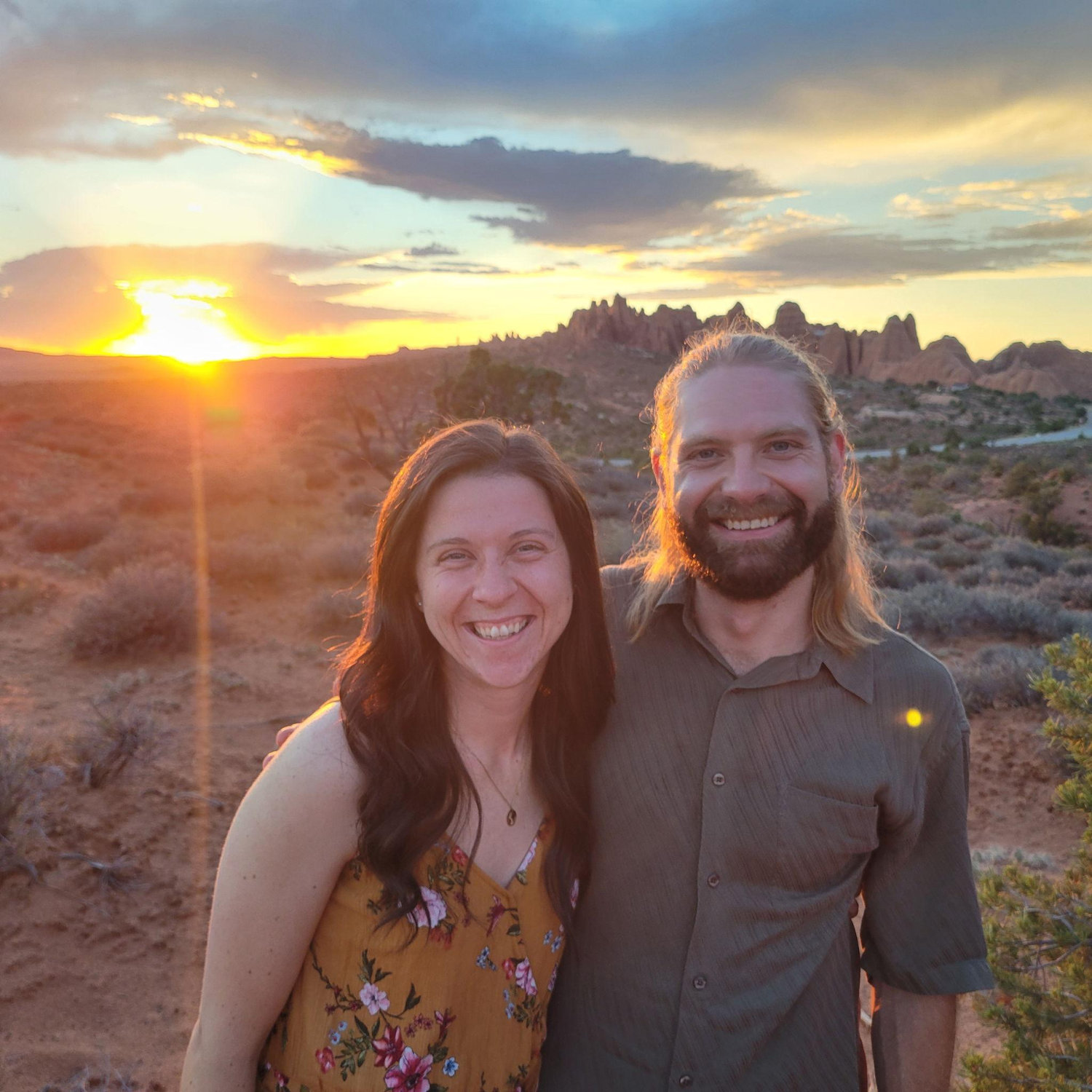 Arches National Park, when Caleb met my parents.