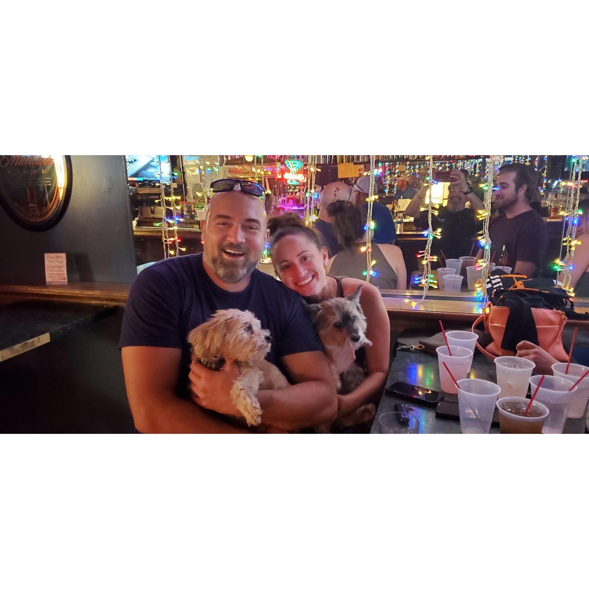 Local Dive bar that allowed our pups inside