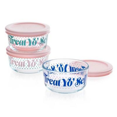 Pyrex 1 Cup 3pk Glass Round Treat Yo Self Food Storage Container
