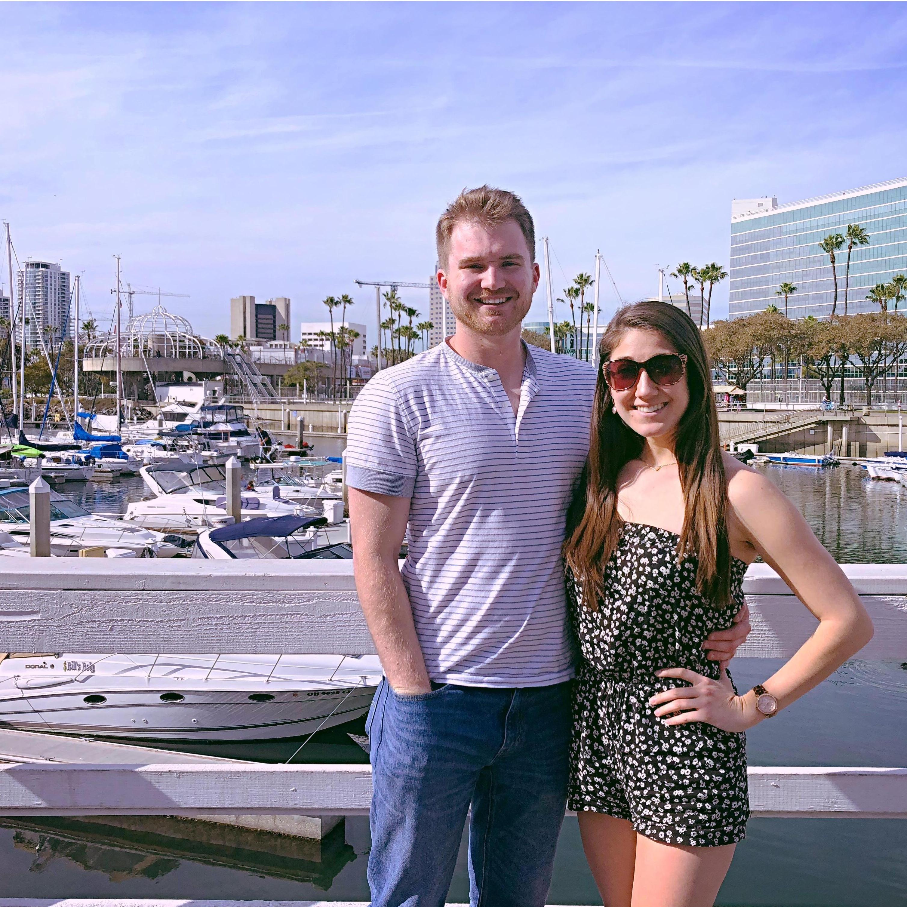 This pic was taken during the first trip Vince visited Jen's hometown of Long Beach, California.