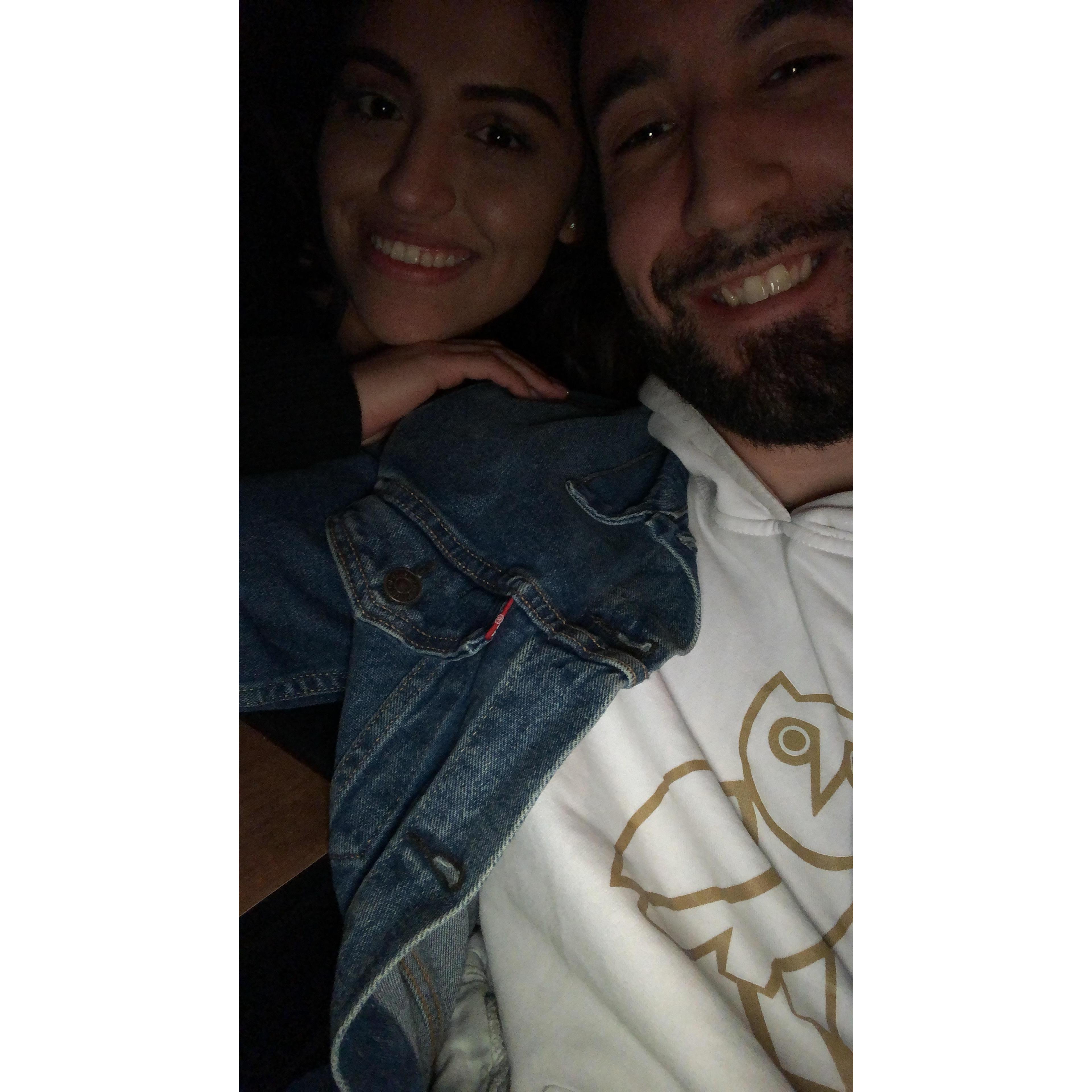 This was our 1st date! Who takes a selfie this cute on their 1st date!? Yea we do =)