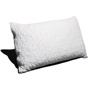 Coop Home Goods - PREMIUM Adjustable Loft - Shredded Hypoallergenic Certipur Memory Foam Pillow with washable removable cover - 20 x 30 - Queen size