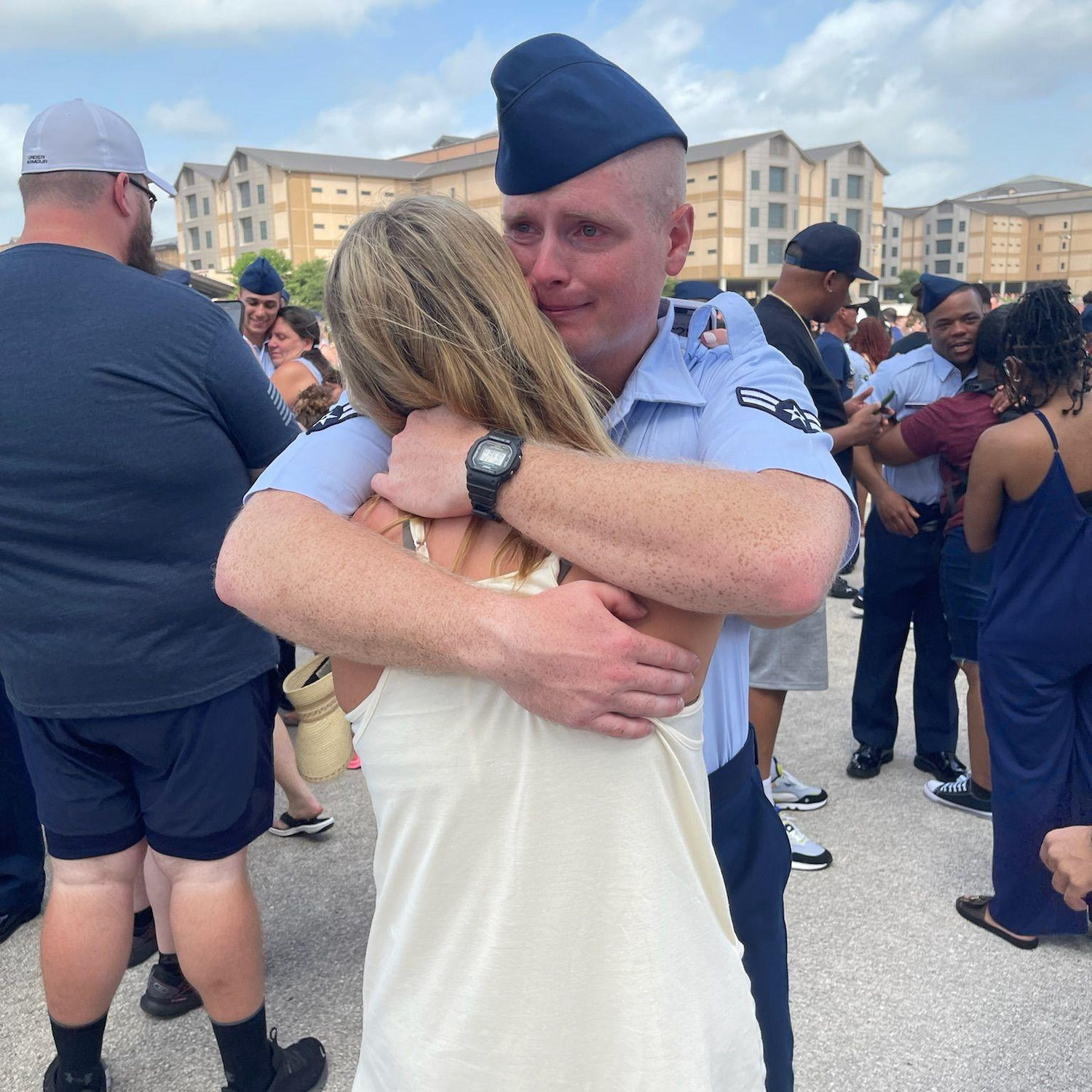 Basic Training Graduation - First hug in 7.5 weeks