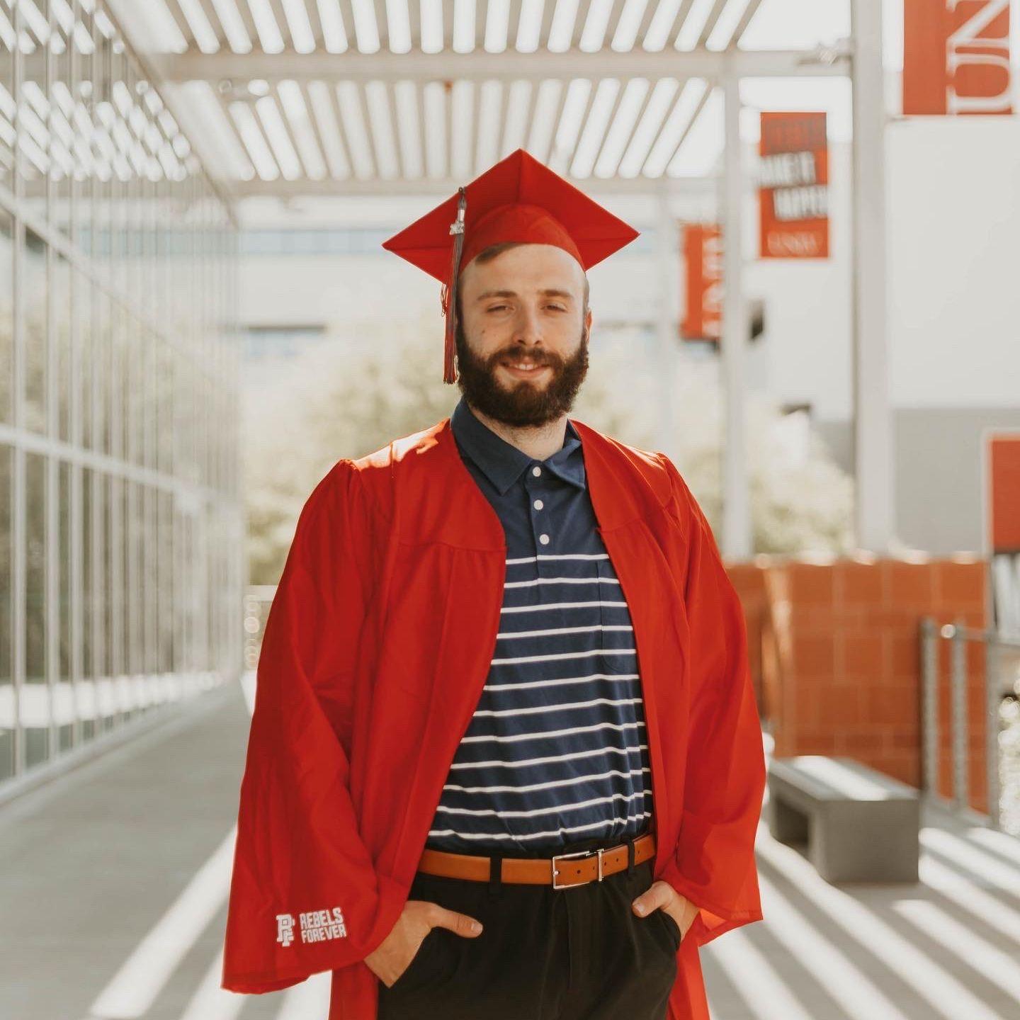 Adam getting his BSN in Psychology and then MSN thereafter