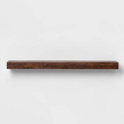 Wood Block Wall Shelf Walnut - Threshold™
