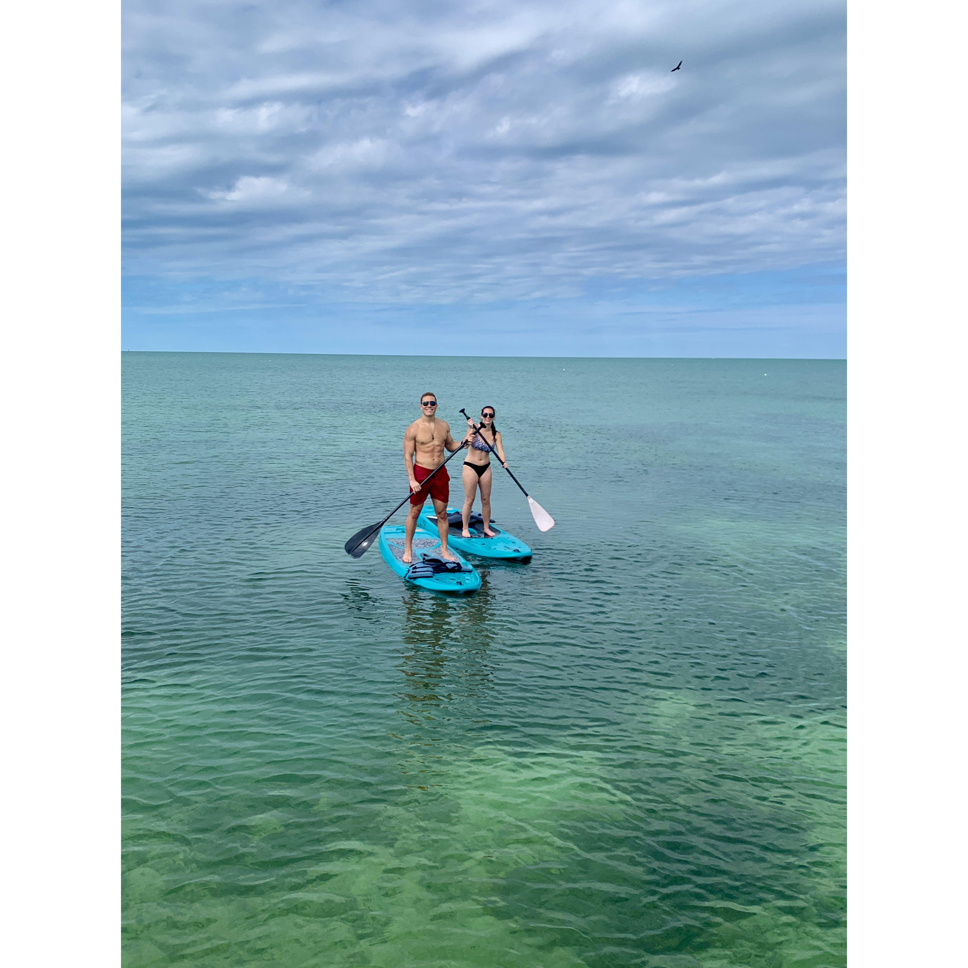 Paddle boarding in the Keys