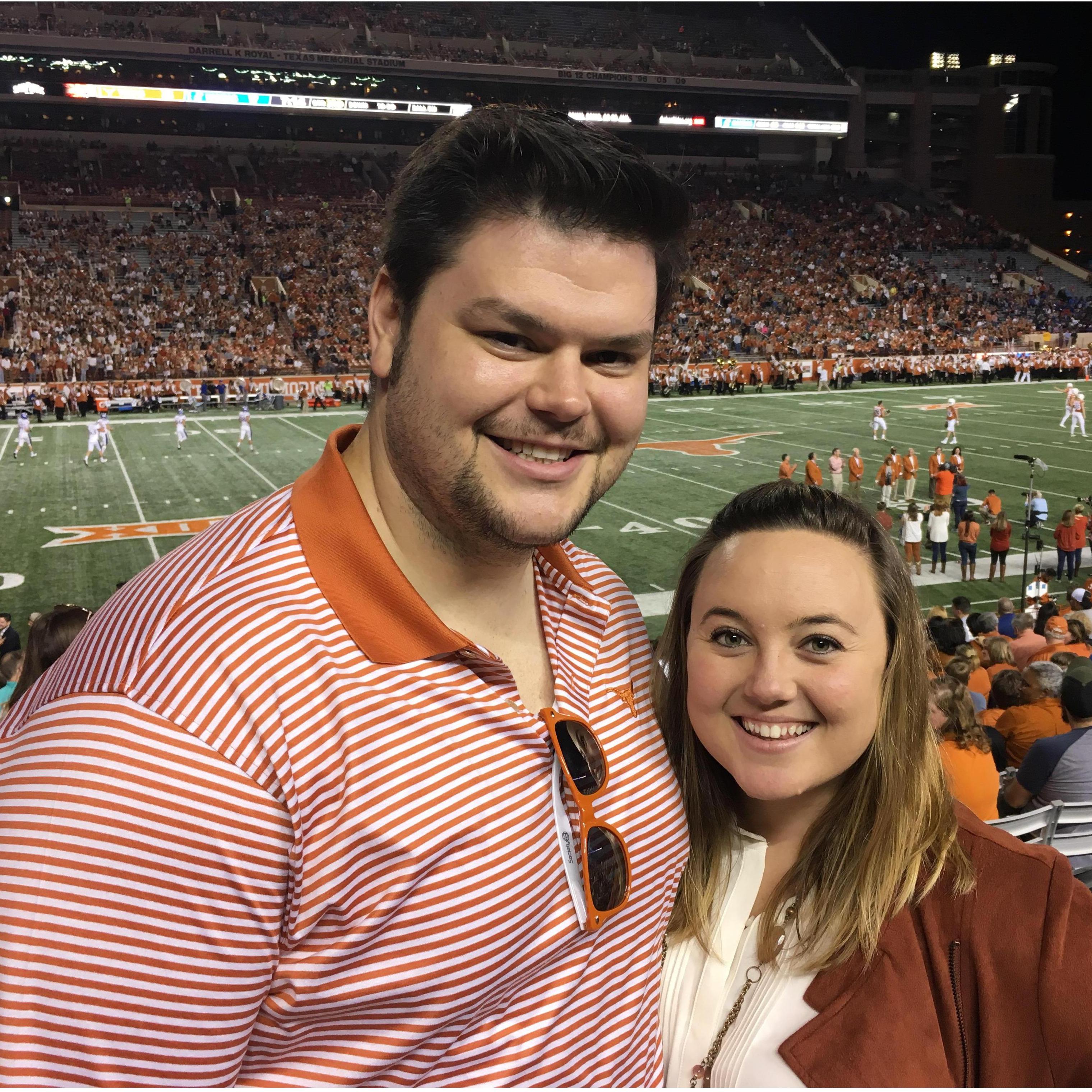 Our first Texas football game!