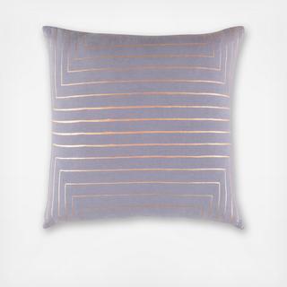 Crescent Striped Throw Pillow