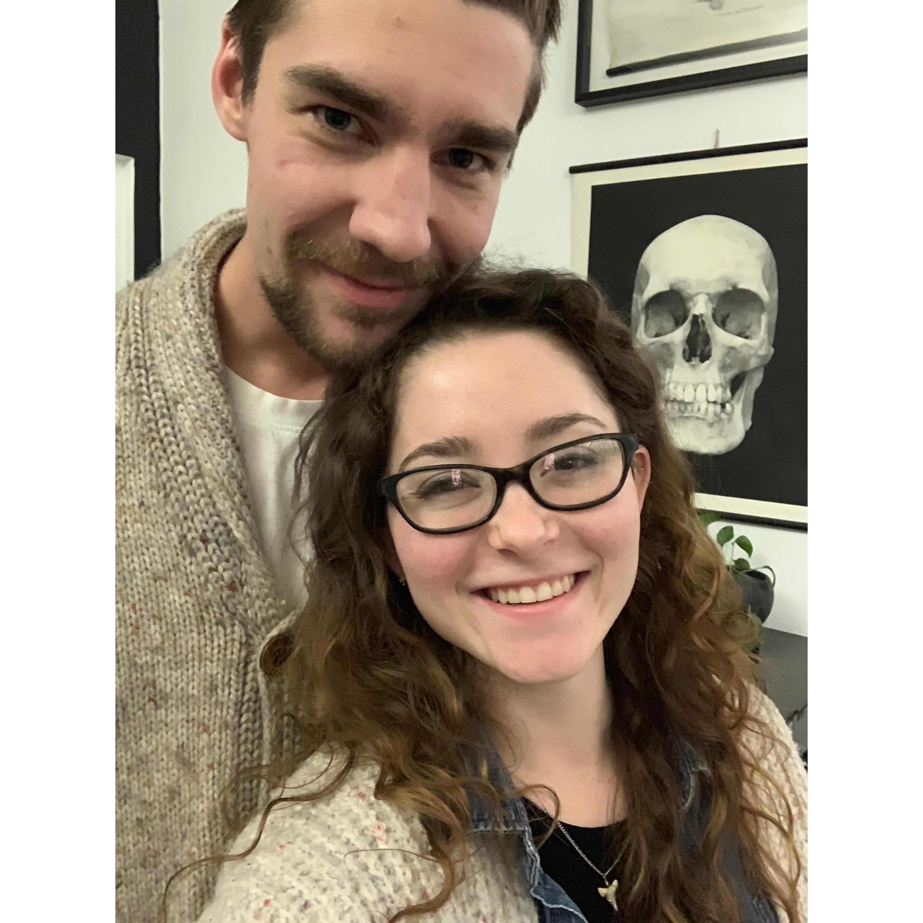 In Chicago when he came to visit her at the Lyric Opera.