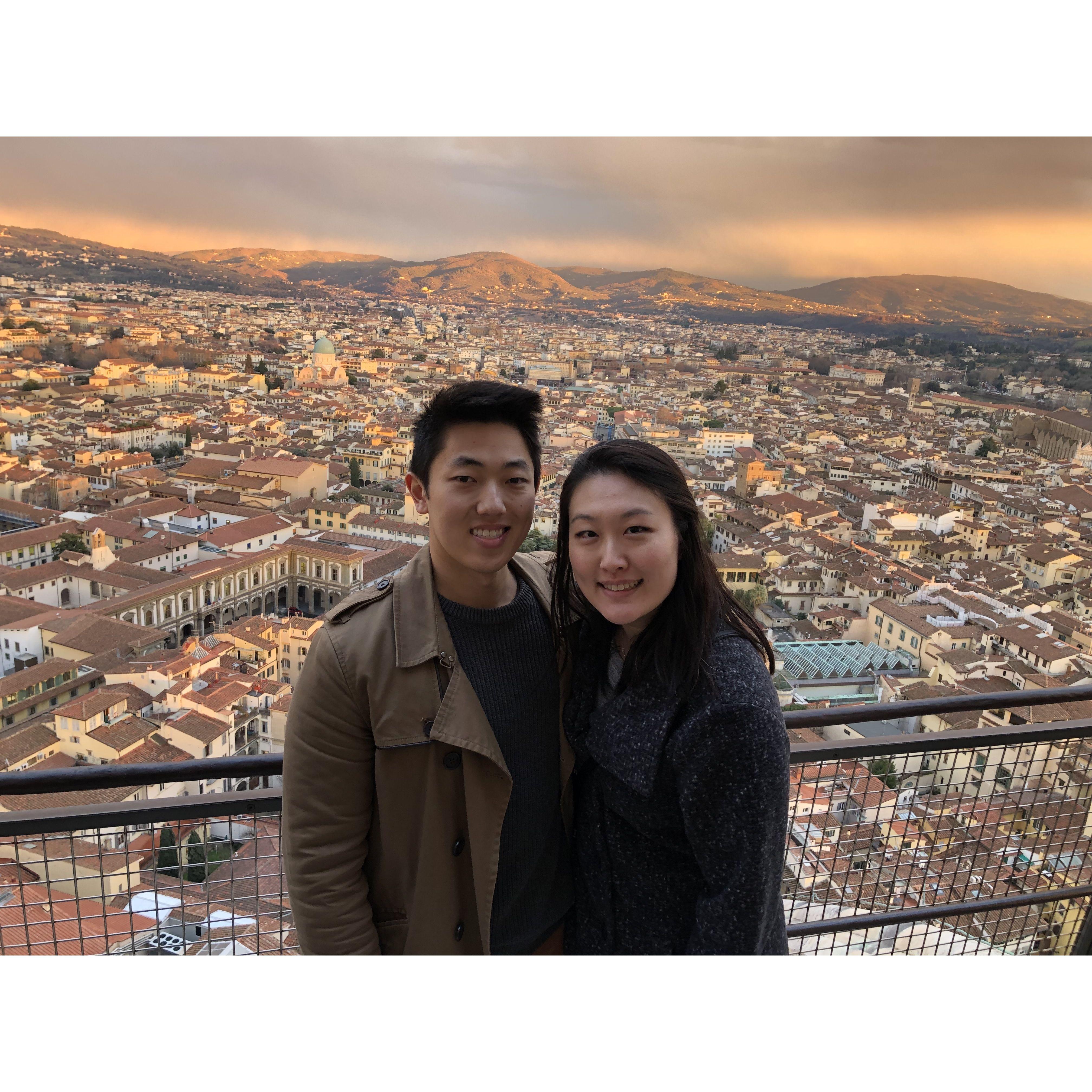 Jan 2019: Walked up hundreds of stairs to celebrate this view at the Duomo, Florence