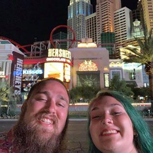 A very professional photo of us in Las Vegas for the first time!