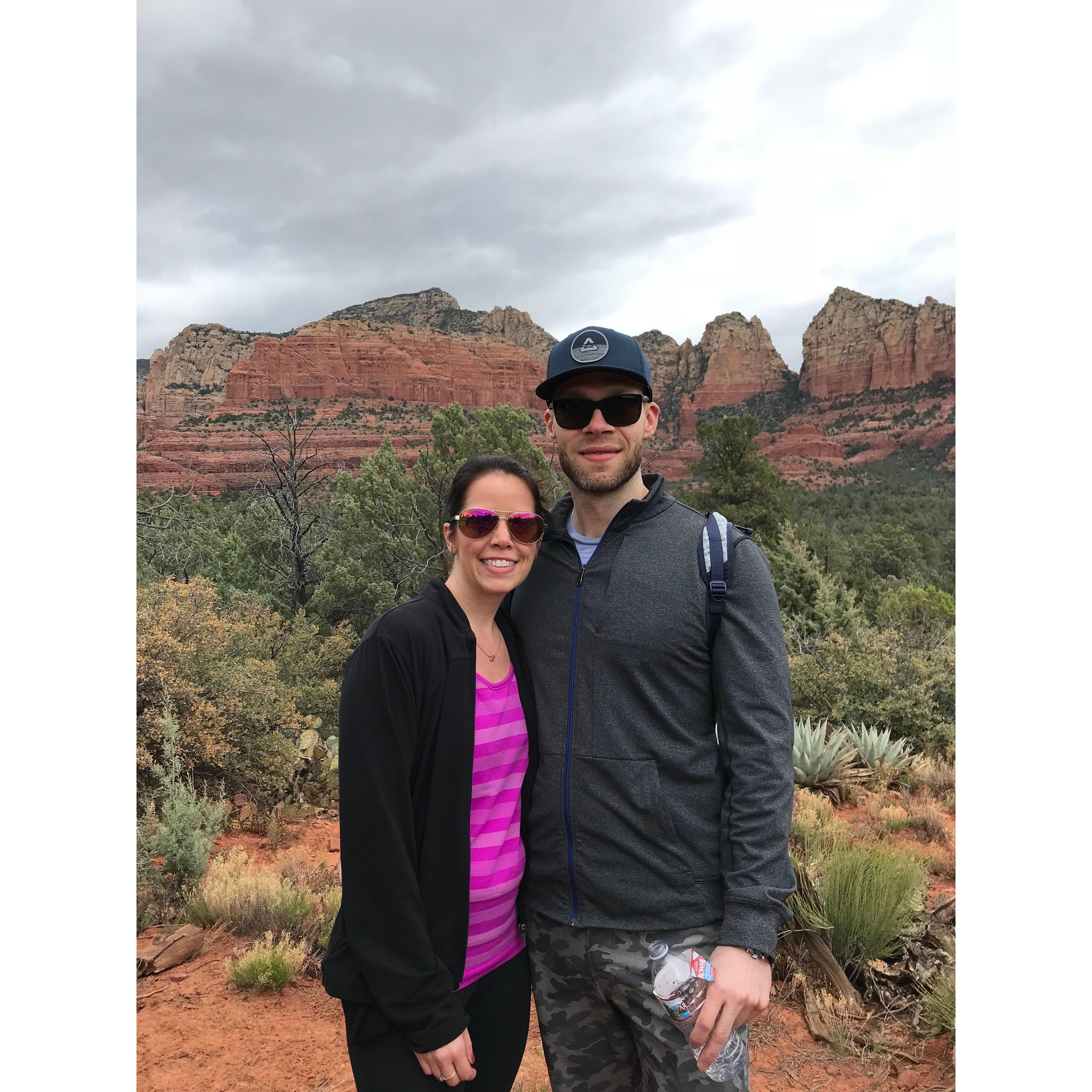 First pic and trip together. We had a blast hiking through Sedona!