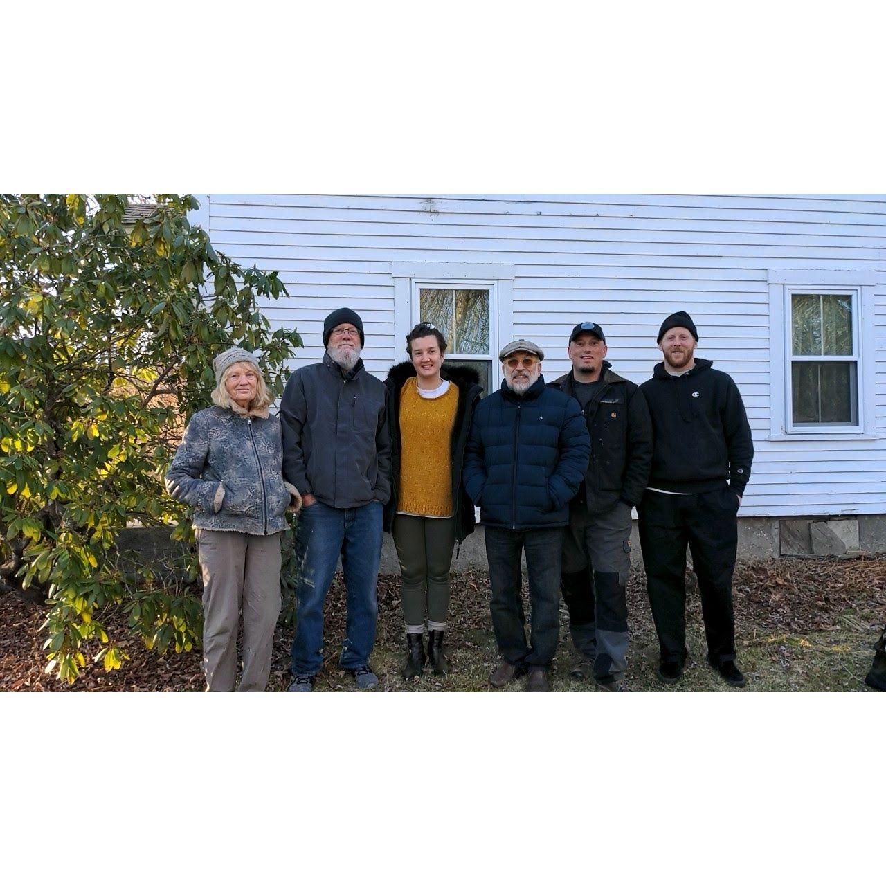 The Hathaway family, Massachusetts, November 2021