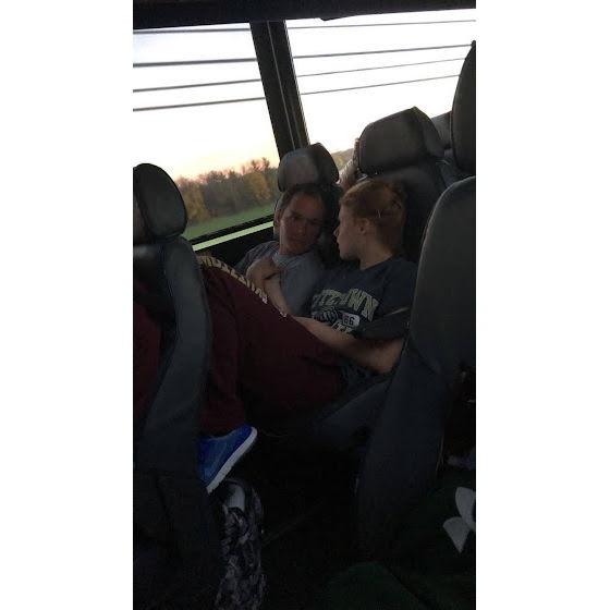 First time holding hands on the bus
