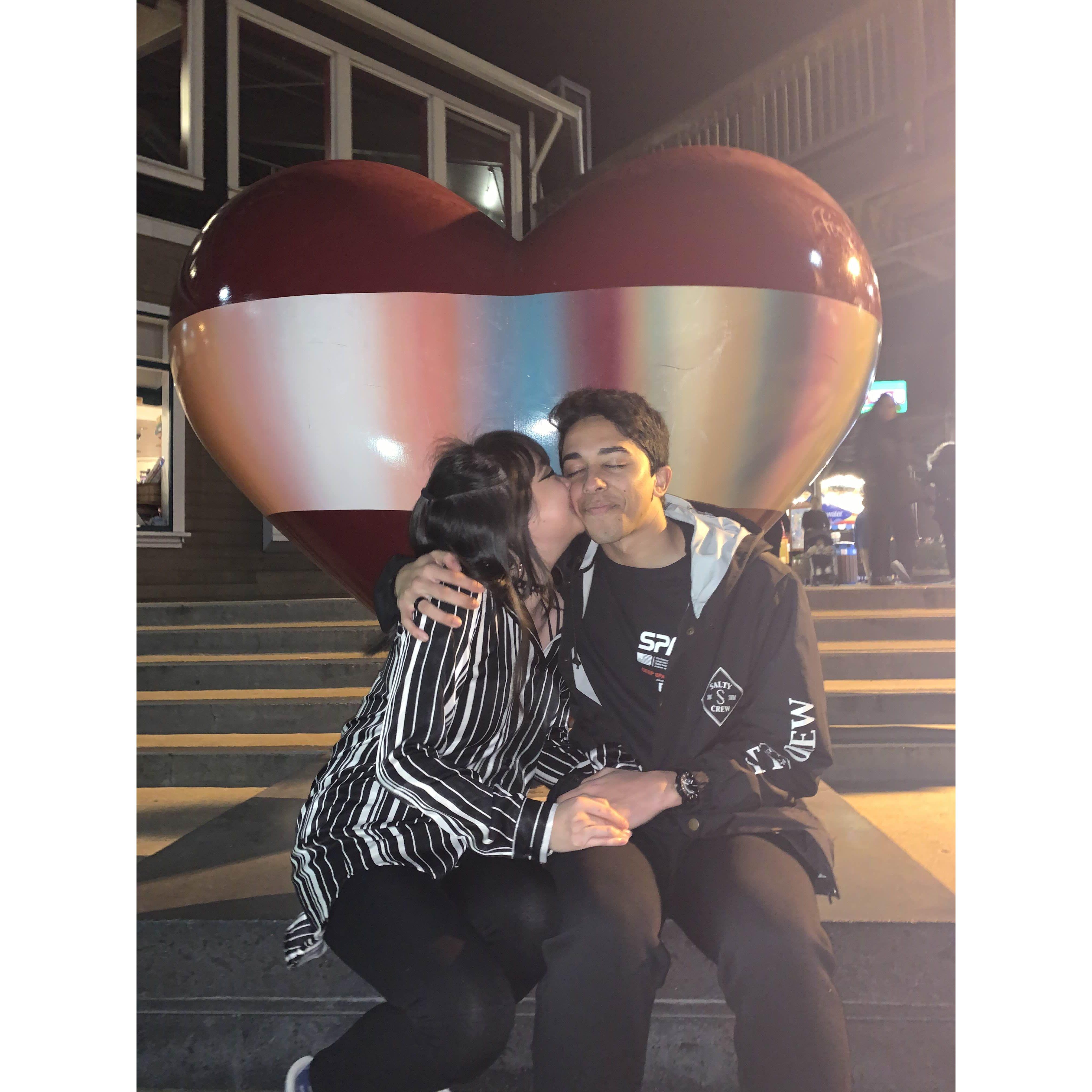 Our first trip together! We went to San Francisco.