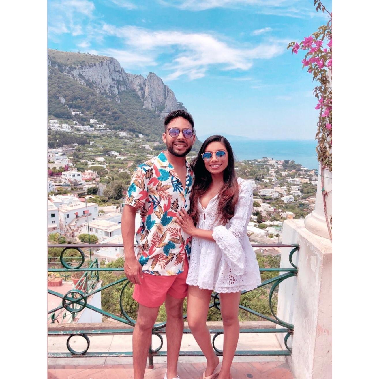 A picture perfect day in Capri, one of the most beautiful places we've seen!
