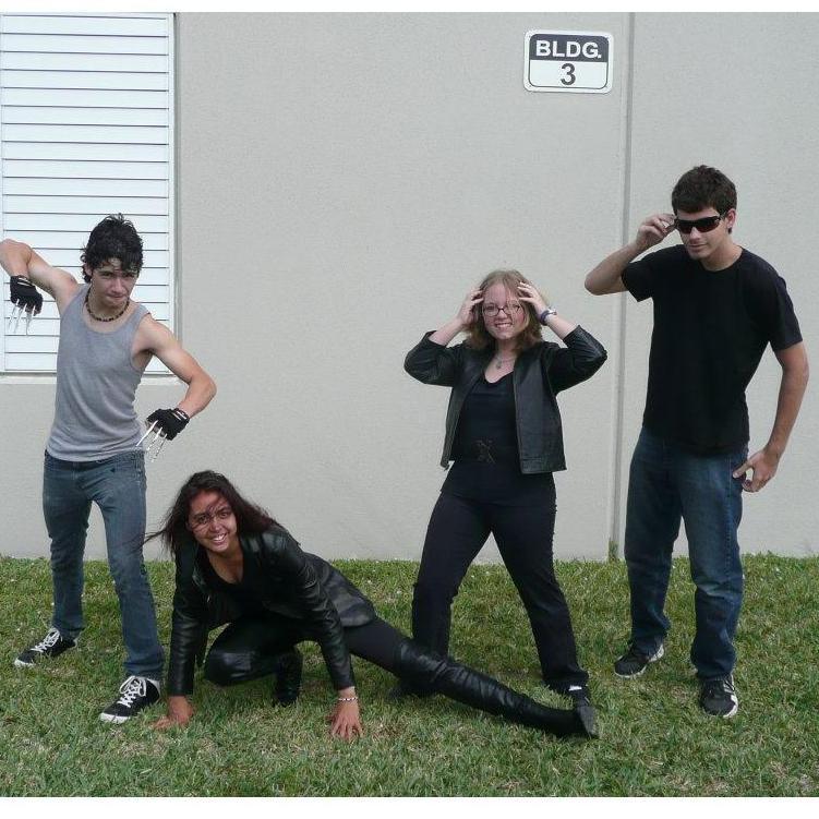 Highschool Marvel Day....each others heroes.