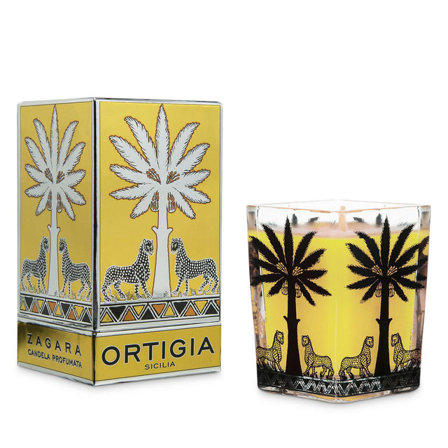 Ortigia Sicilia Zagara Large Square Candle 6 oz.
