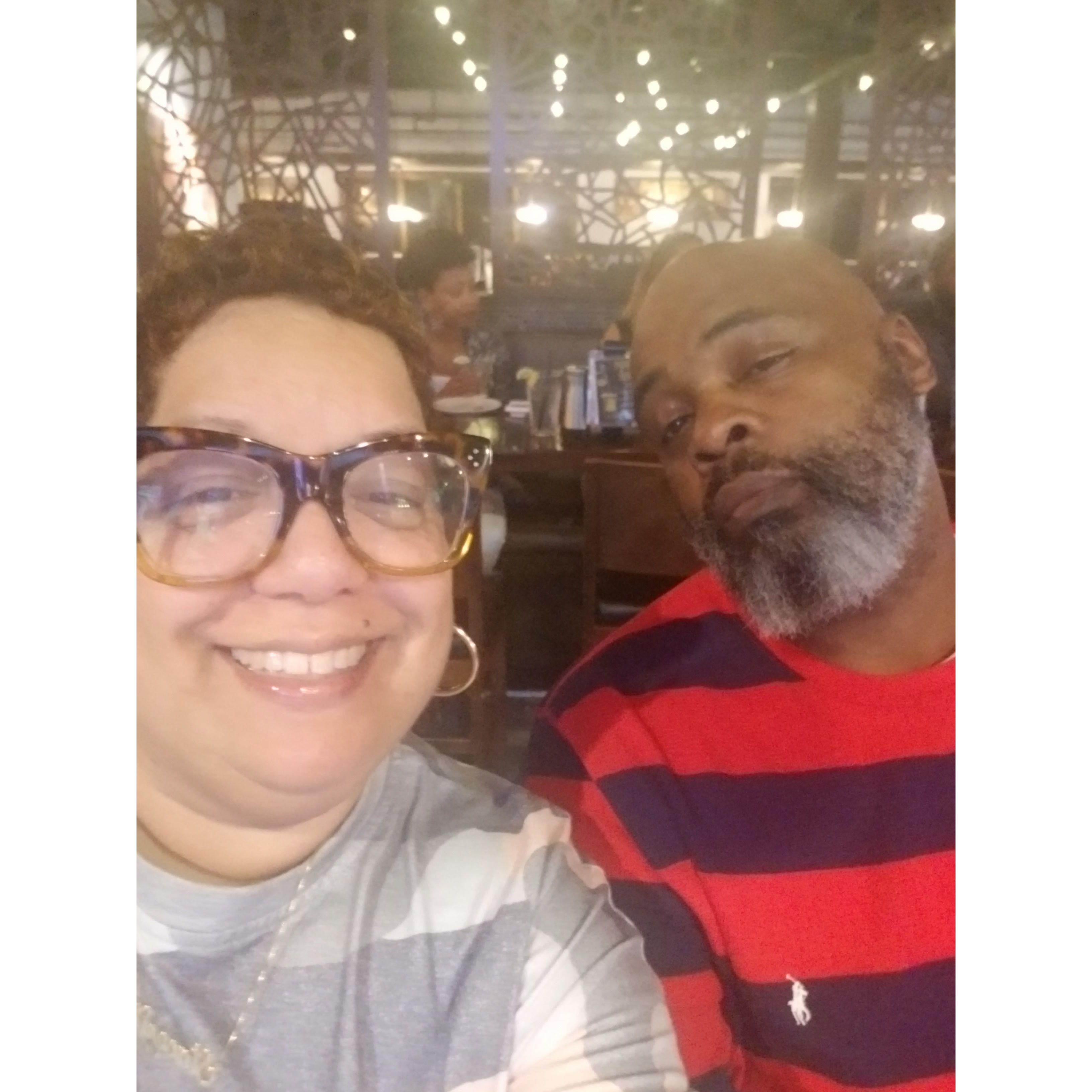 The couple makes time for dates.