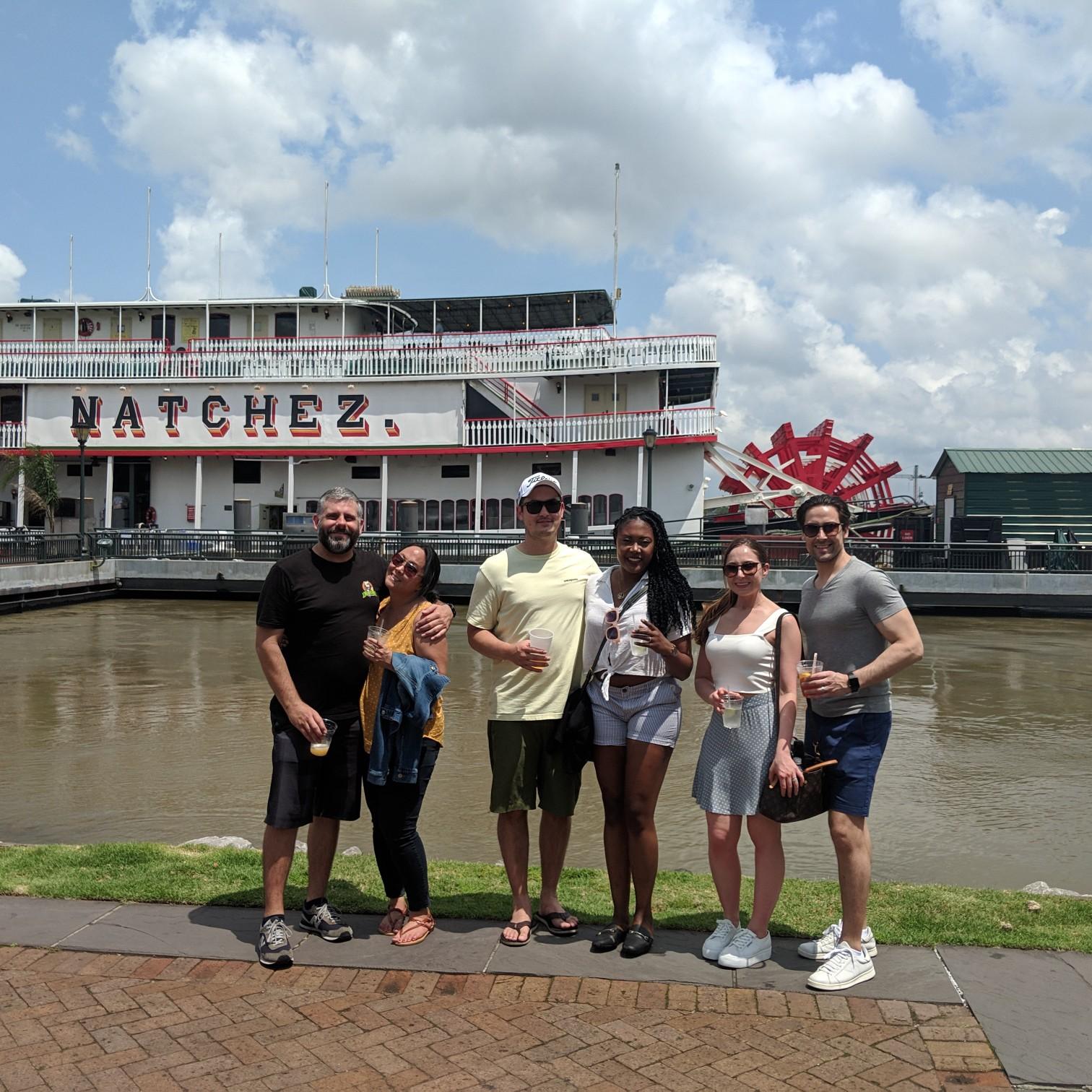 New Orleans w/ Friends getting ready to board the Natchez! 19'