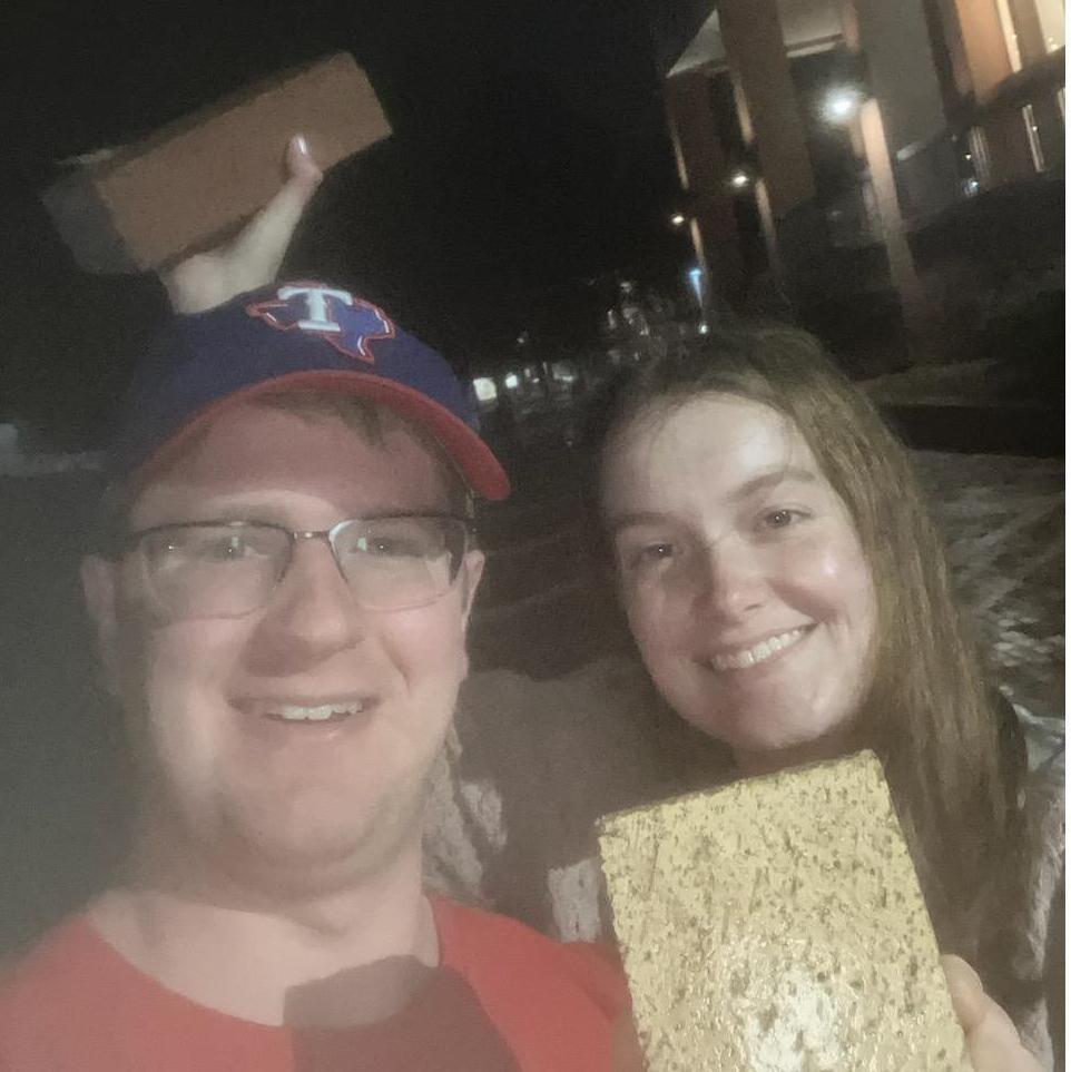 Stealing bricks from the brickyard!