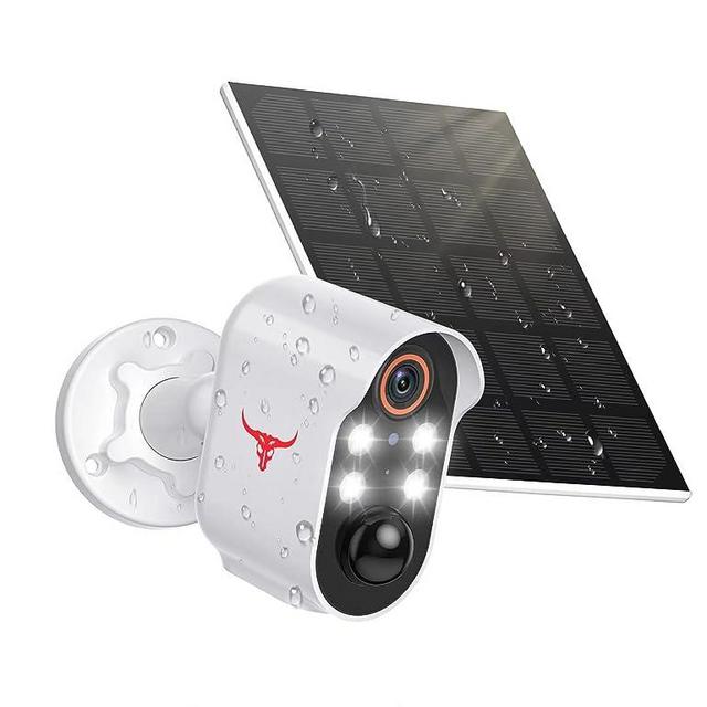 Aiwit Wireless Security Camera, Indoor/Outdoor Surveillance Bullet Cam with Solar Panels, HD Night Vision, AI Human Detection, 2-Way Calls, Ip65 Waterproof, Real-Time Alerts, Cloud Storage
