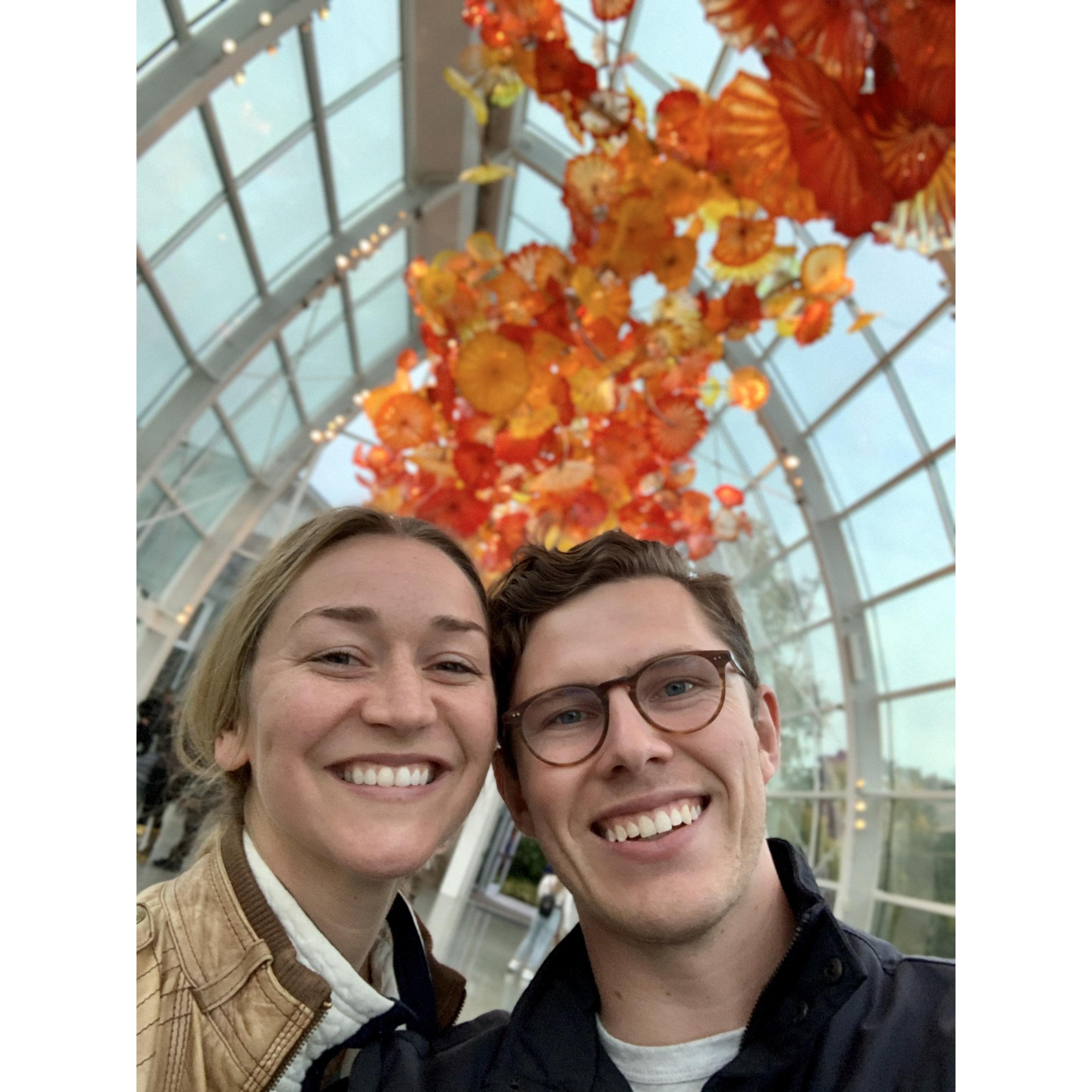 Becoming members at the Chihuly Museum, Seattle, Washington