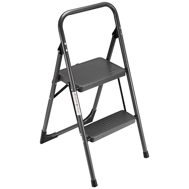 Step Ladder STAPL ETO N Folding 2 Step Stool Adult with Wide & Anti-Slip Pedals Ergonomic Portable Step Stools for Household, Kitchen, Office 330LBS