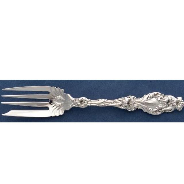 Lily (Sterling, 1902, Lion-Pat.1902) Individual Salad Fork by Whiting Manf Co