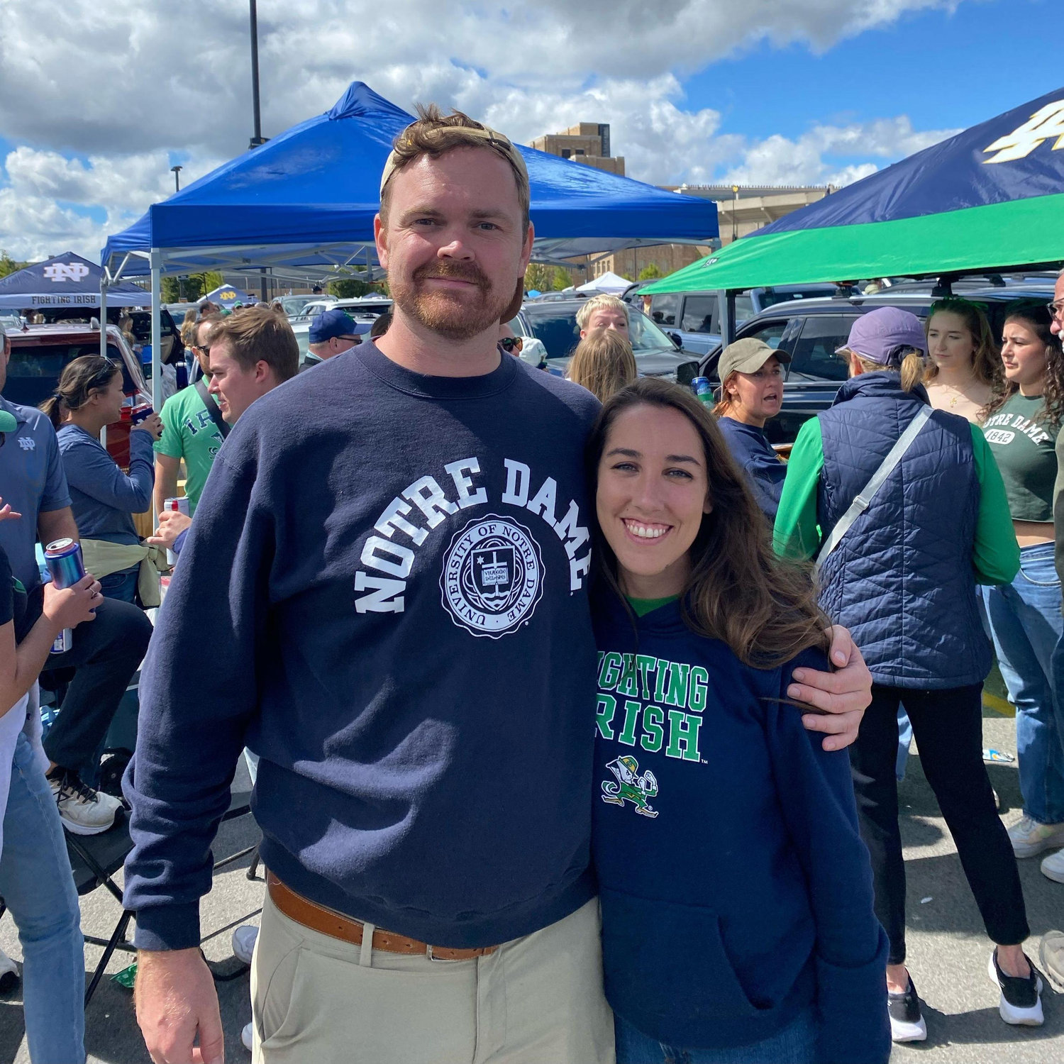 Go Irish! We spend many a fall Saturday tailgating before the games.