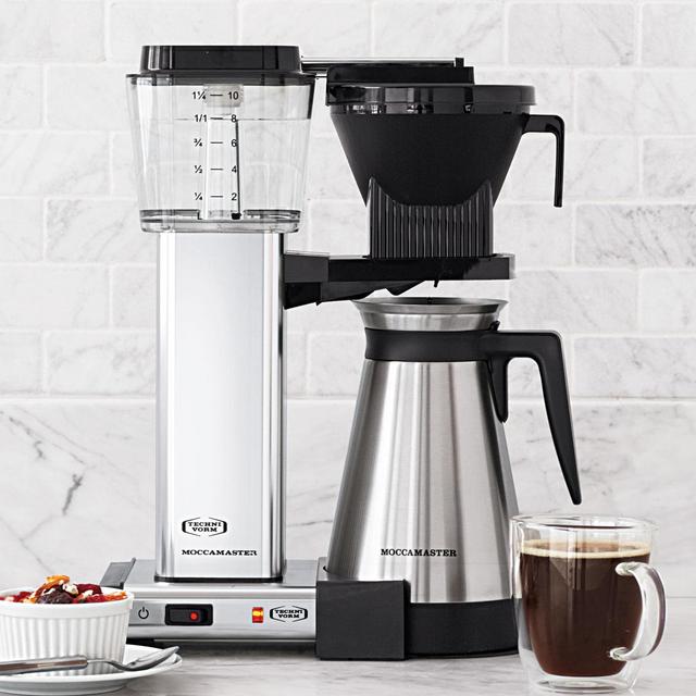 Technivorm Moccamaster KBGT Coffee Maker with Thermal Carafe, Polished Silver