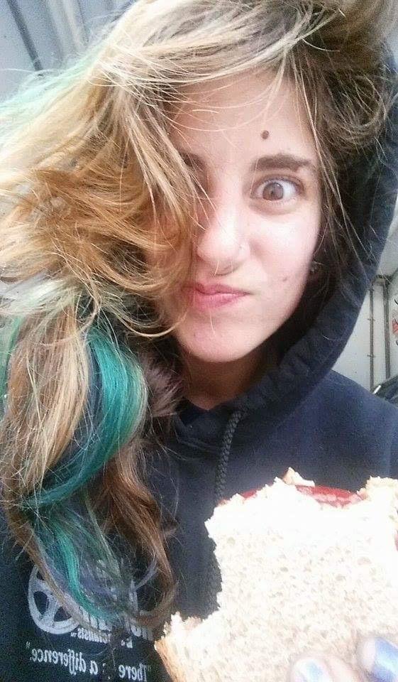 One of Andrew's favorite pictures of Dani... maybe it's because of the PB&J sandwich...