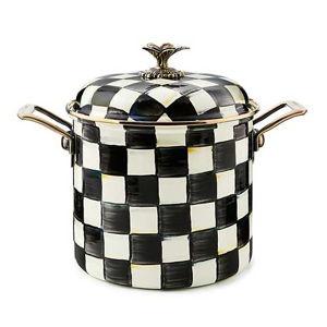 Mackenzie-Childs Courtly Check 7 Quart Stockpot
