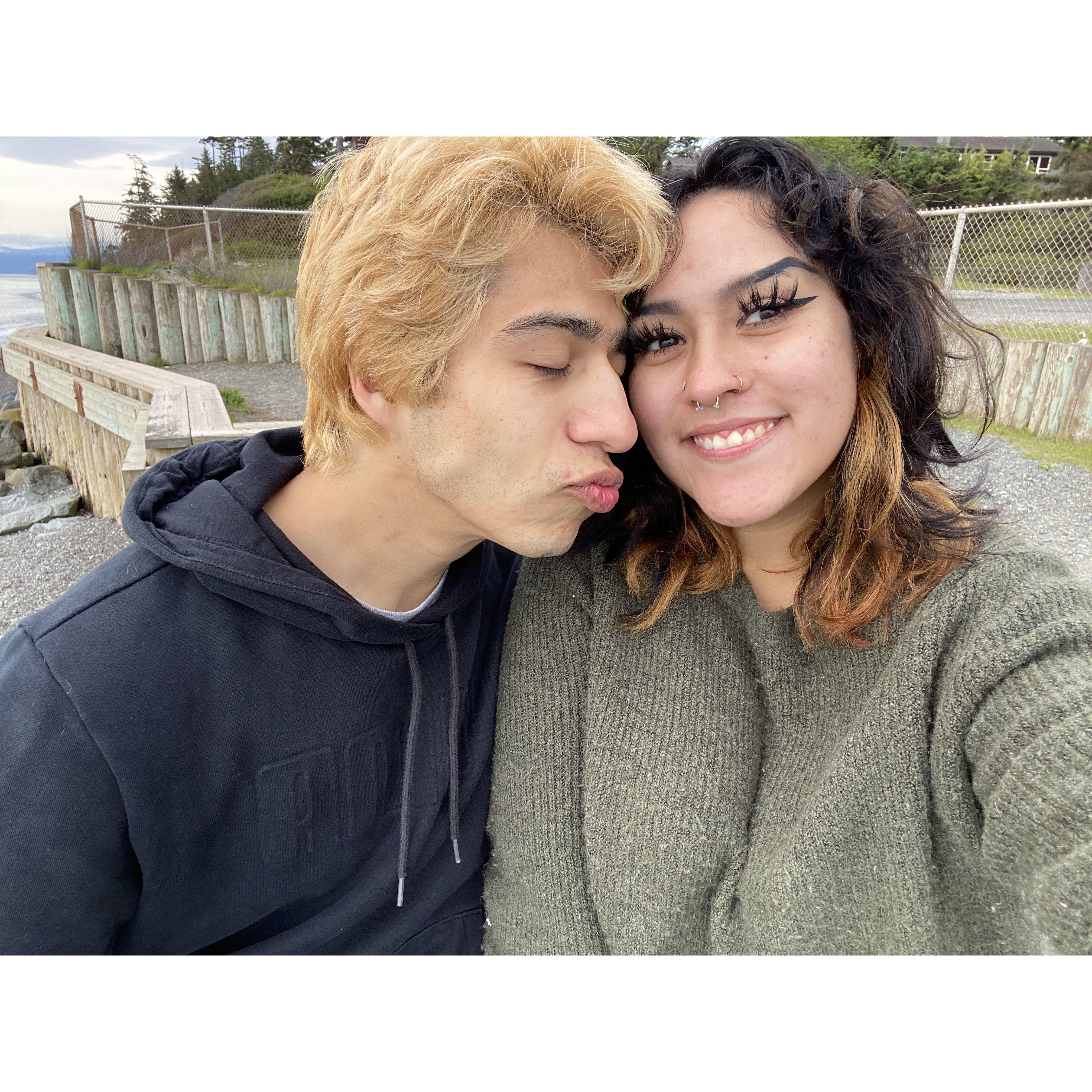 First time on Whidbey Island visiting Kevin!